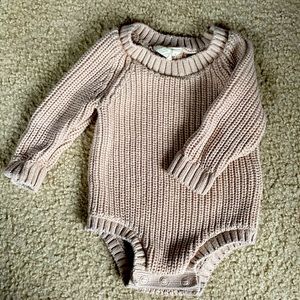 Ribbed Light pink romper